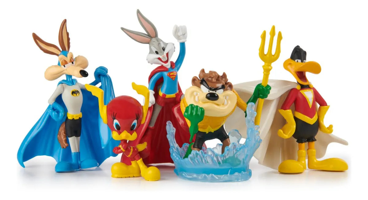 Pack Looney Tunes x DC Comics: Mash-up de Figuras (Edición 5 Personajes)