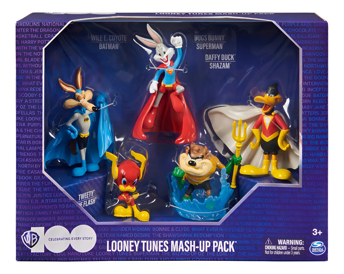 Pack Looney Tunes x DC Comics: Mash-up de Figuras (Edición 5 Personajes)