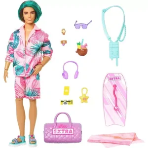 Barbie Extra Fly Muñeco Ken Look Tematica Tropical